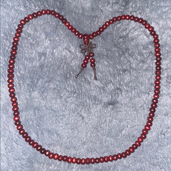 NWOT PRETTY BURGUNDY BRACELET/NECKLACE! - Picture 5 of 5